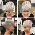 Capelli corti bianchi pixie