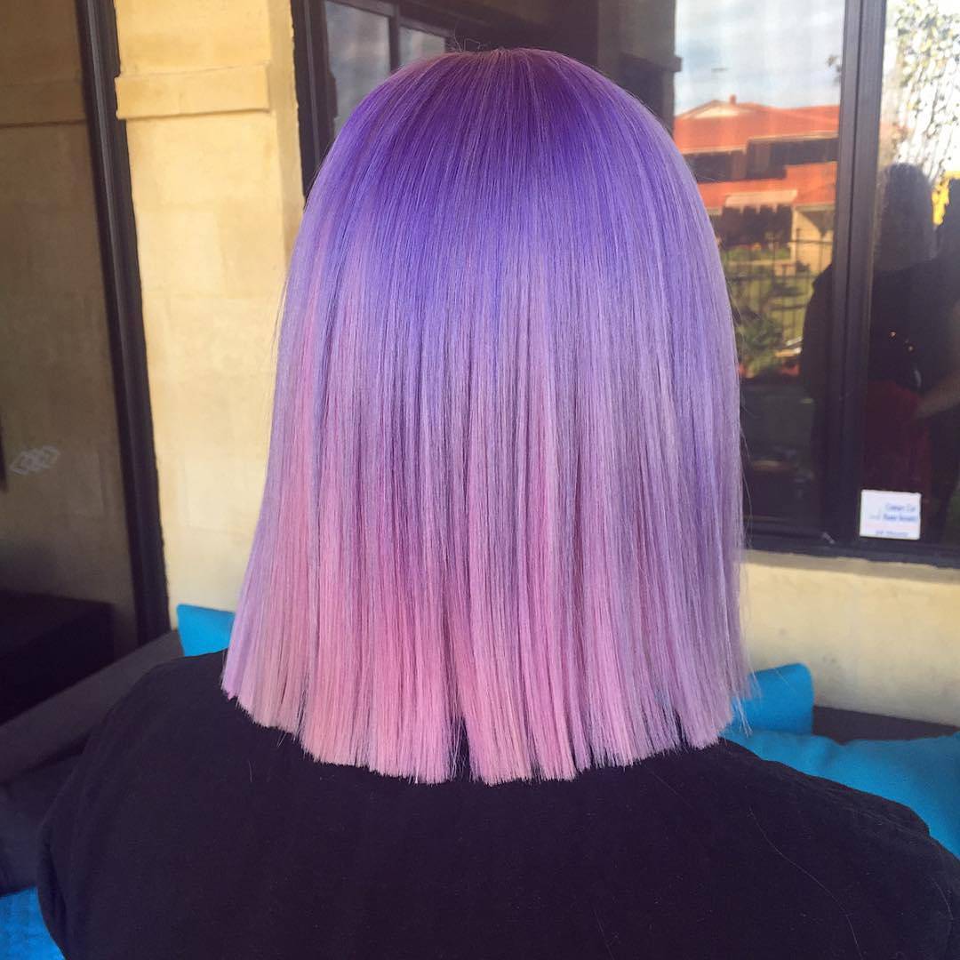 Caschetto pari con colore viola - @theloveofhair_