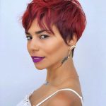 Pixie cut corto rosso fuoco - @jeanclaudeelmoughayar