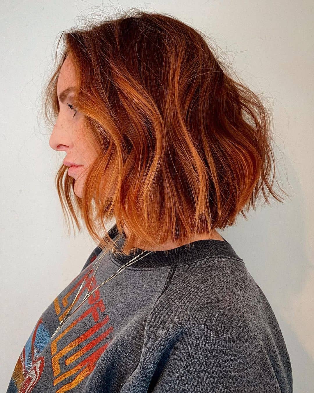 Taglio medio su capelli arnacione carota - @chrisweberhair