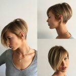 Taglio pixie biondo con ciuffo laterale - @short_hair_ideas