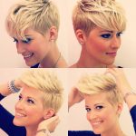 Taglio pixie rasato e ciuffo biondo - @short_hair_ideas