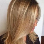 Balayage liscio biondo