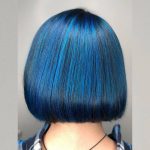 Caschetto corto con base nera e sfumature blu - @tanyusha_younusova