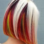 Caschetto con ciocche colorate - @behindthechair_com