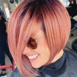 Caschetto medio dalle sfumature rosa - @behindthechair_com