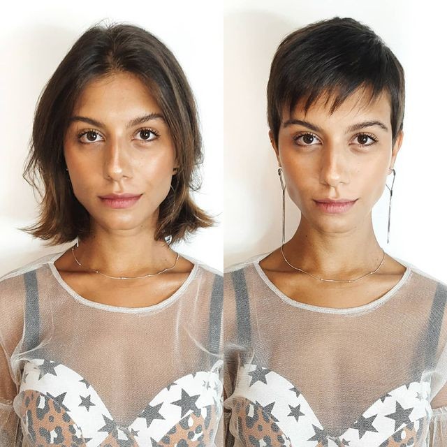 Prima e dopo pixie cut cortissimo castano - @berlinhair