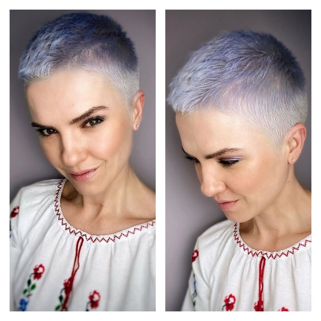 Pixie cortissimo capelli viola - @sonia_rohrbach