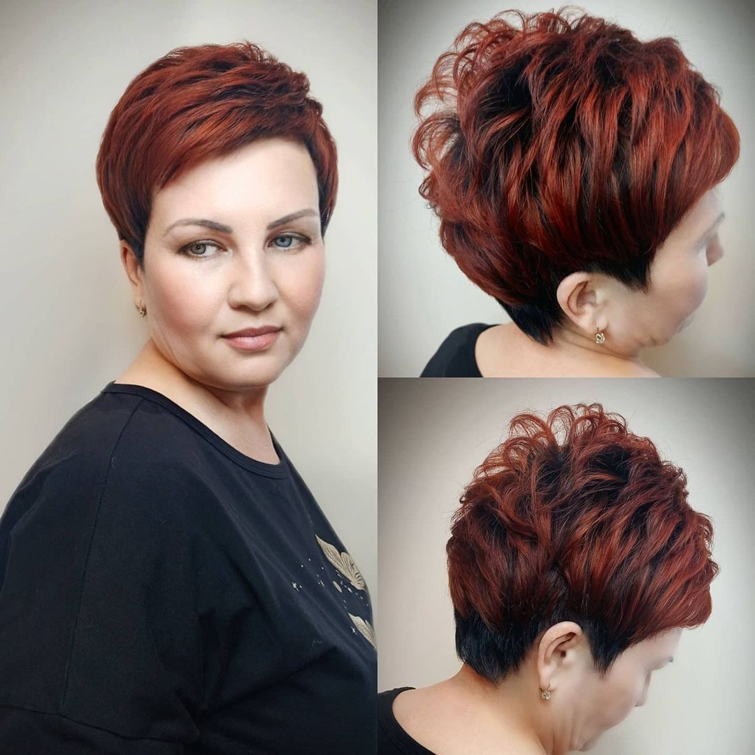 Pixie rosso corto