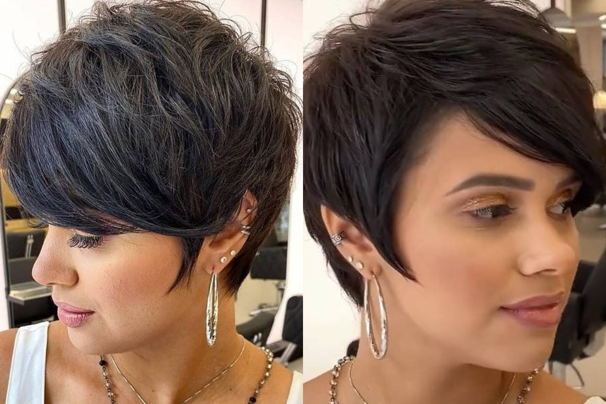taglio corto uomo con riga laterale