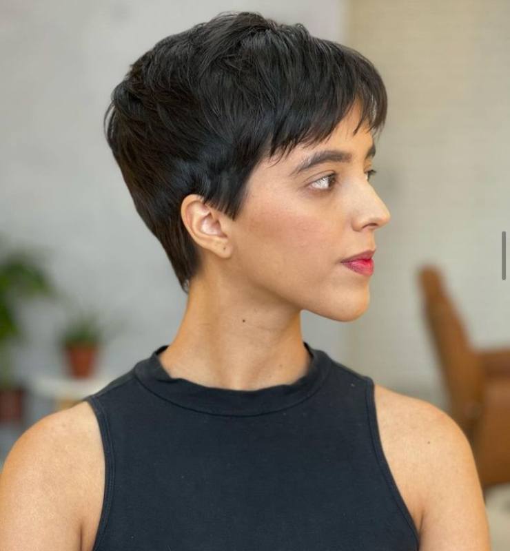 Modern pixie cut - @blendhairconcept