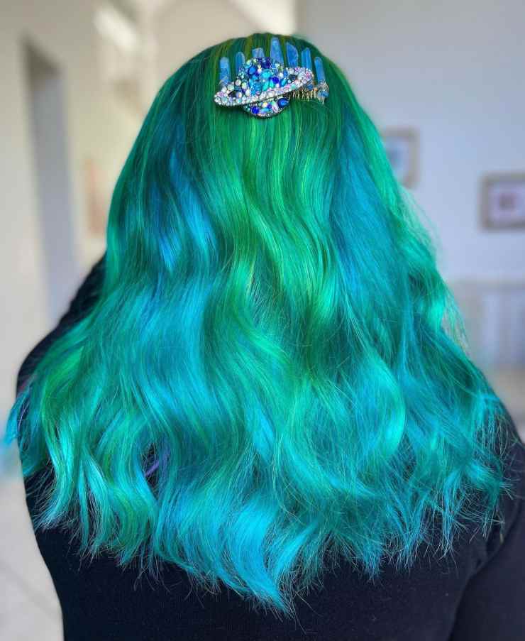 brillante capelli da sirena @hairbylunabelle