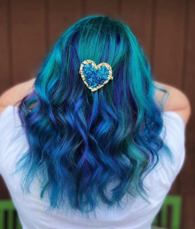 cuore capelli da sirena @hairbylunabelle