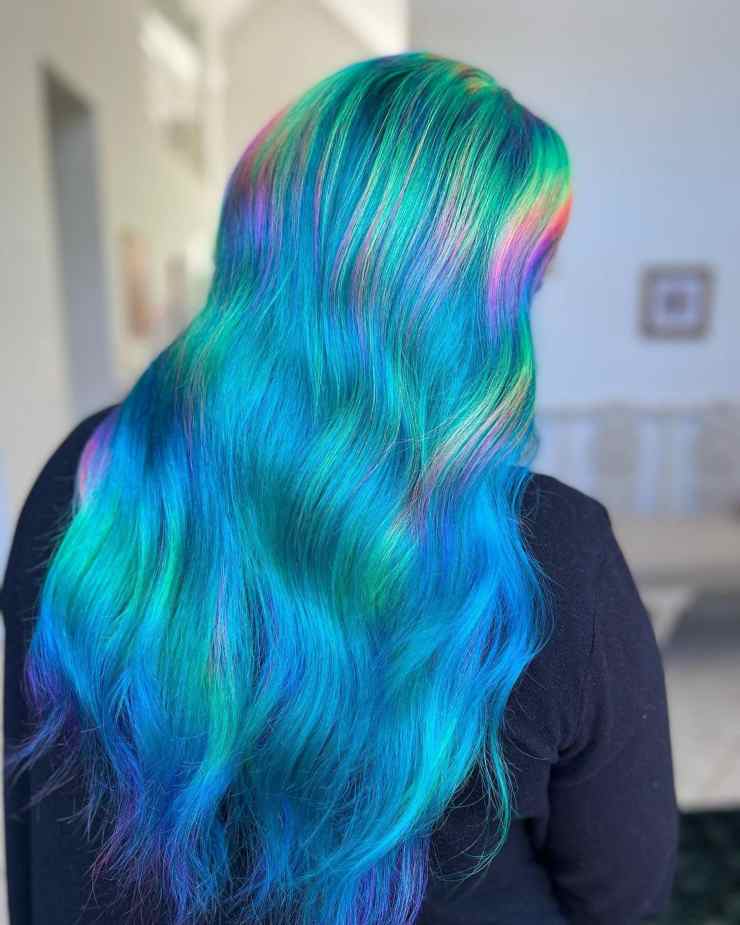 arcobaleno capelli da sirena @hairbylunabelle