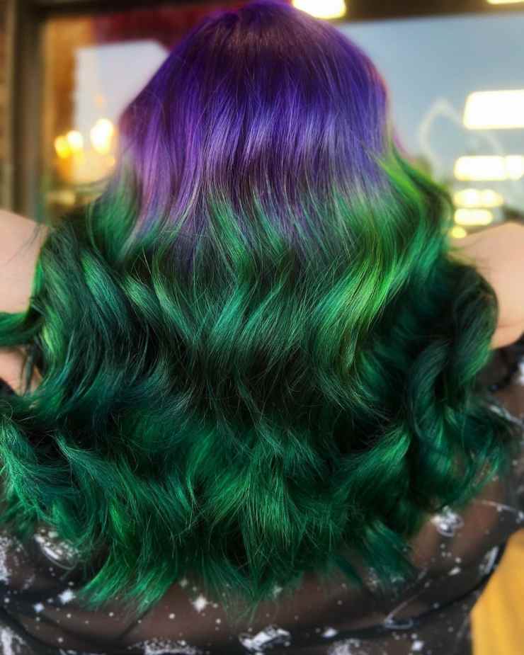 contrasto capelli da sirena @hairbylunabelle