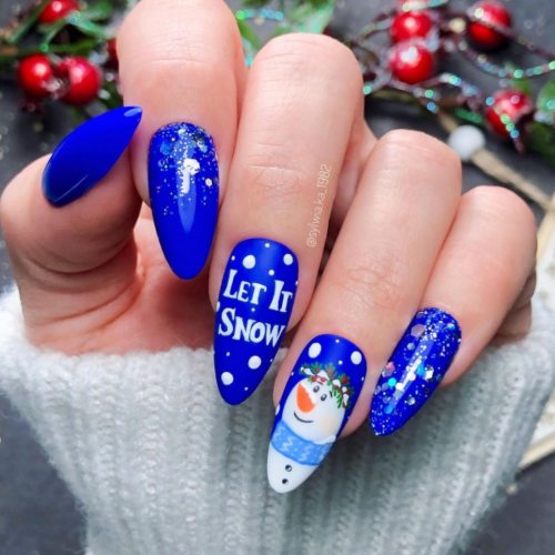Nail Art pupazzo di neve 06-12-2022