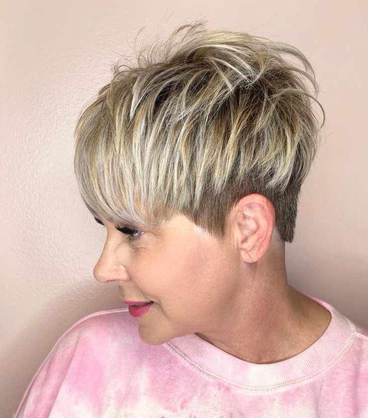 Pixie Cut novità giovane frangia