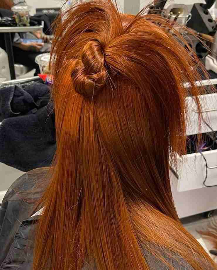 buns capelli lunghi acconciature