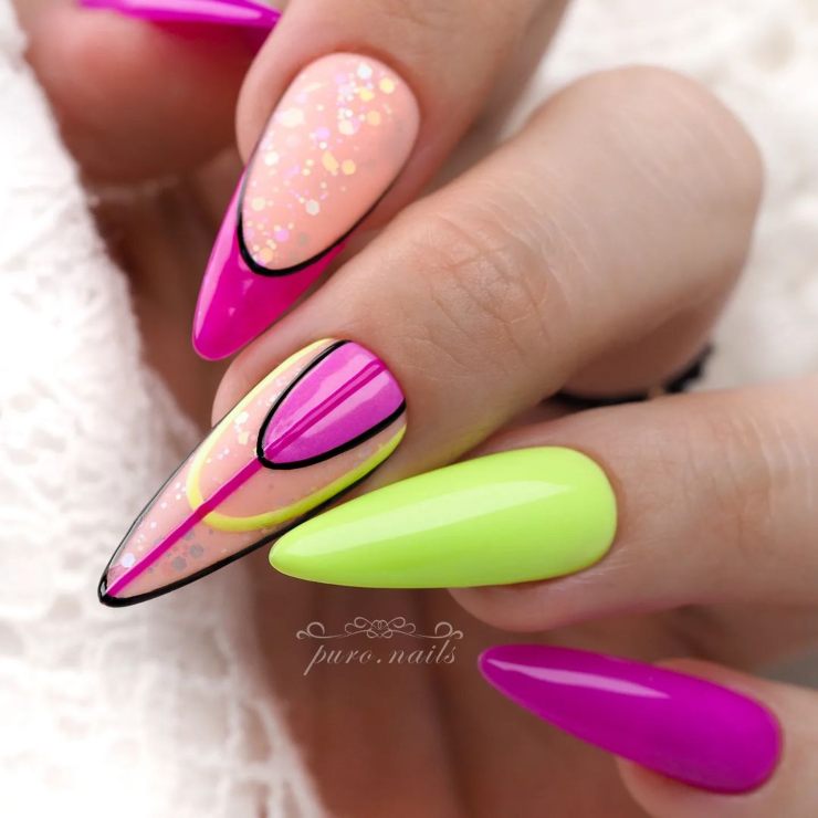 dettagli pop art Block Nails @puro.nails