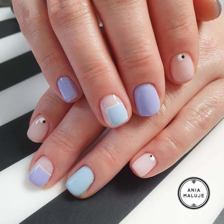 semplici Dot Nail art