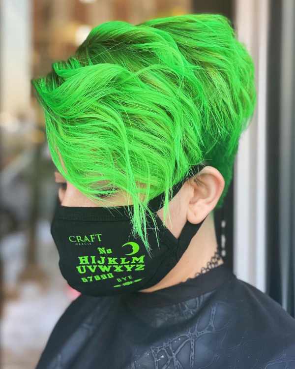 sheeb.style Pixie Cut Verde fluo 19-12-2022