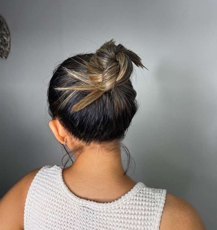 spiky bun