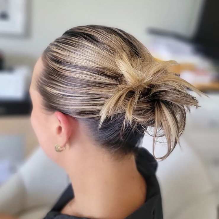 spiky bun