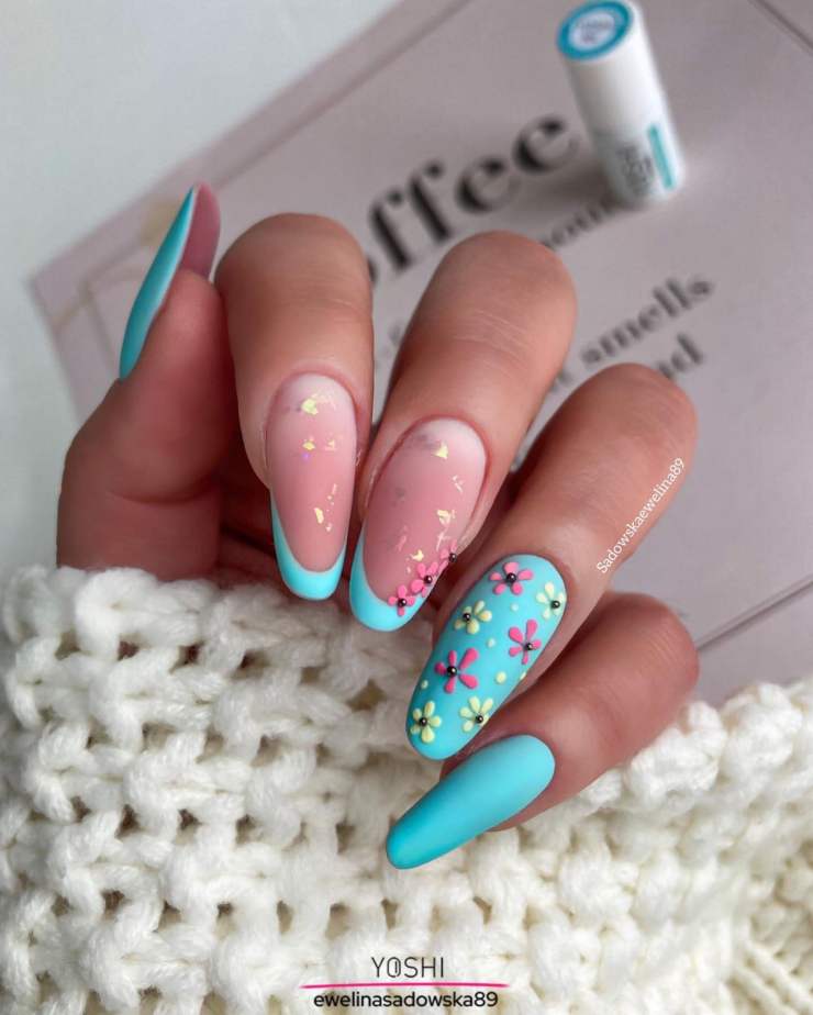 turchesi Nail art segno per segno