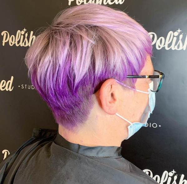 pixie cut colore