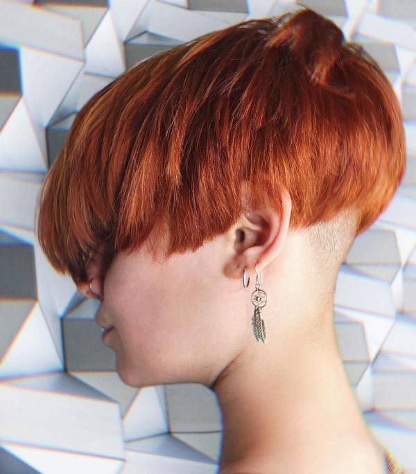 pixie cut ginger