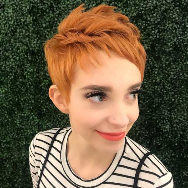 pixie cut ginger