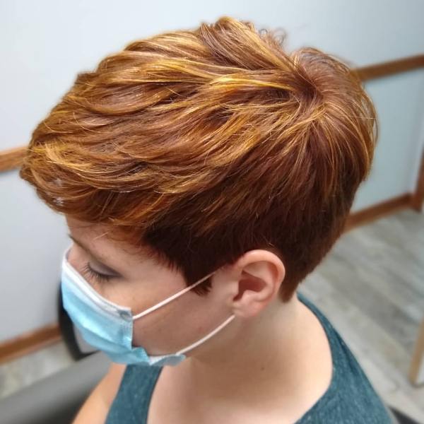 pixie cut ginger