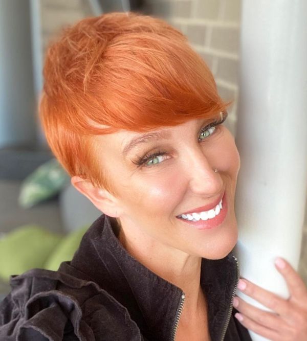 pixie cut ginger