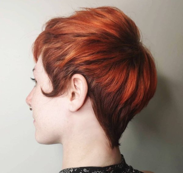 pixie cut ginger