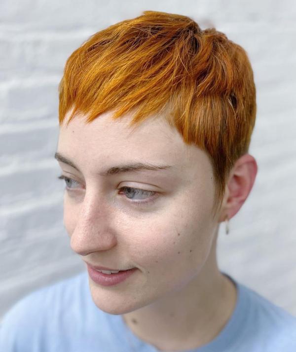 pixie cut ginger