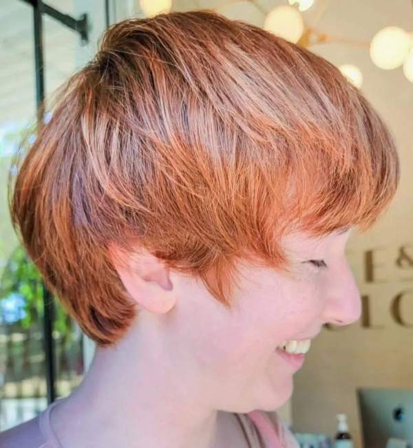 pixie cut ginger