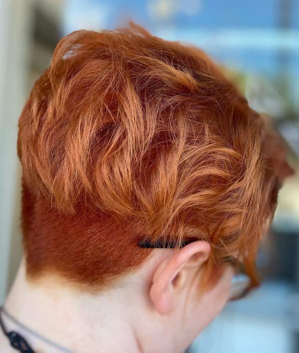 pixie cut ginger