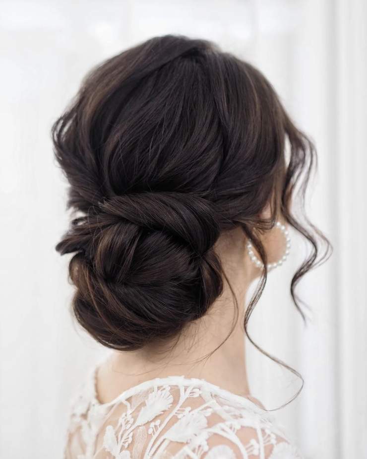 chignon castano