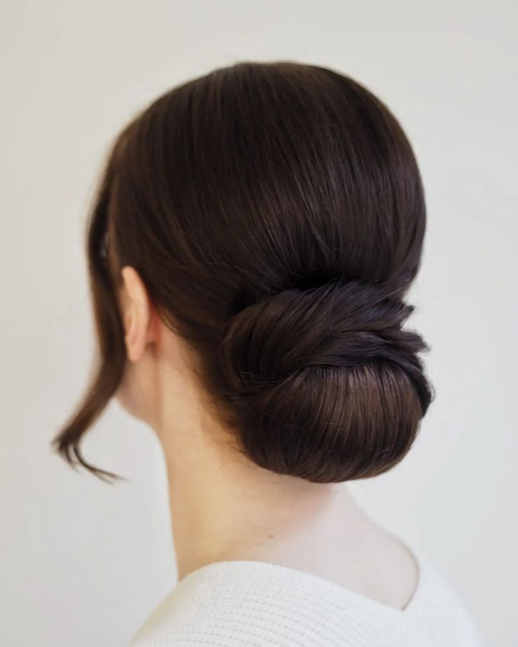 chignon castano