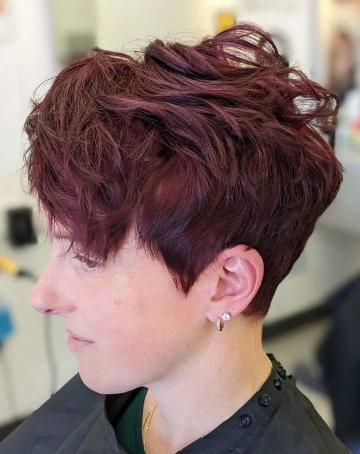 pixie cut mogano