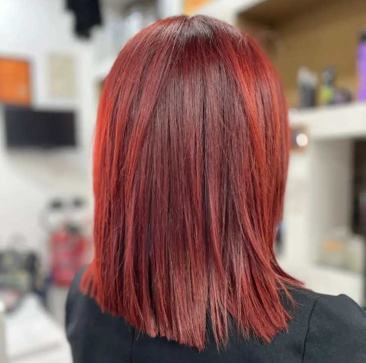 long bob colore