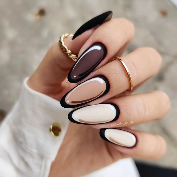 Nail Art black effetto cartone