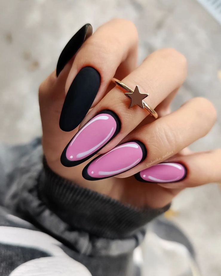 Nail Art black effetto cartone