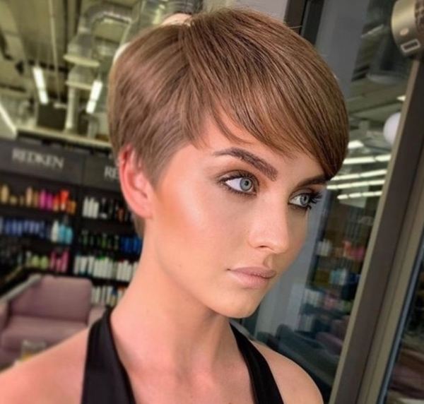 pixie cut cioccolato