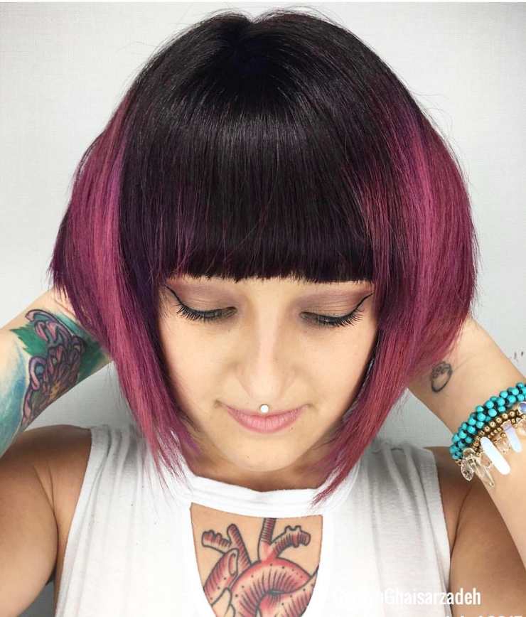 tagli di capelli viso allungato bob