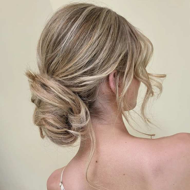 acconciatura primavera updo messy