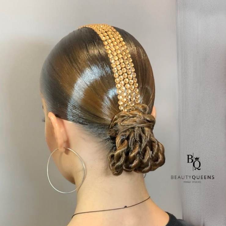 acconciature chignon con gemme