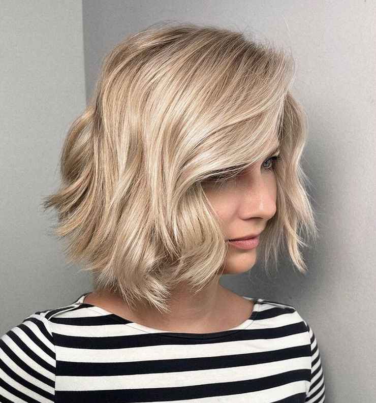 hair bob sfrangiato irregolare