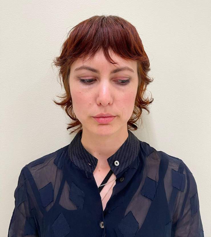 Mixie cut taglio corto rosso