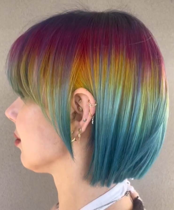 Hair Bob nascosto arcobaleno